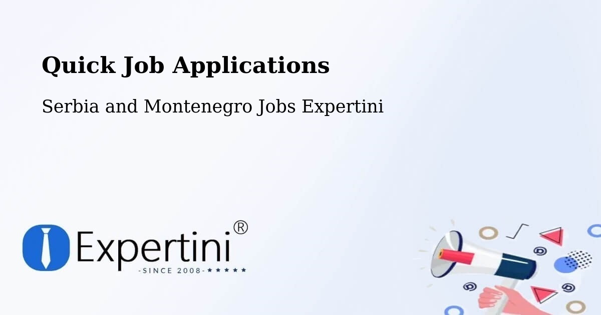 Quick Apply Feature – Malartic - Serbia and Montenegro Jobs Expertini
